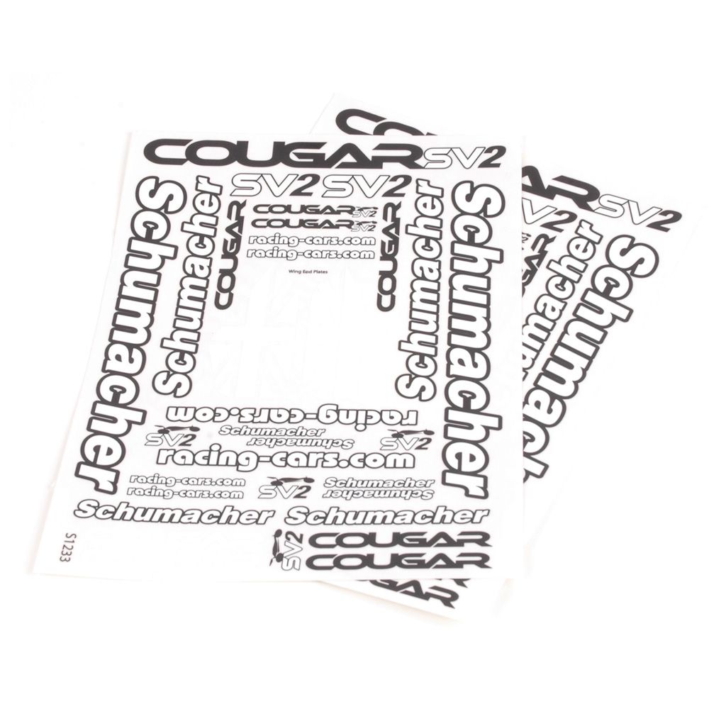 Schumacher Decal sheet - Cougar SV2  pk2 (U4003)
