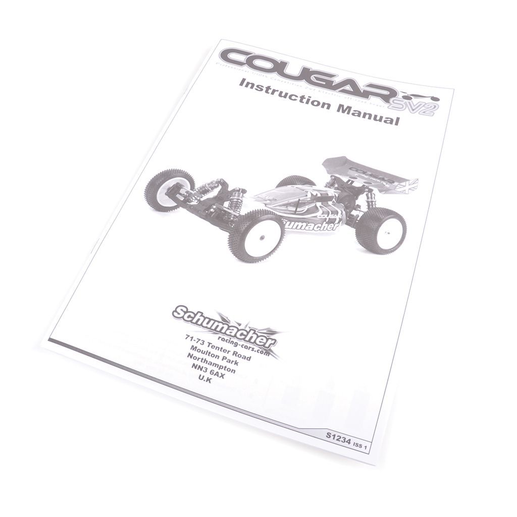 Schumacher Instr Manual - Cougar SV2 (U4038)