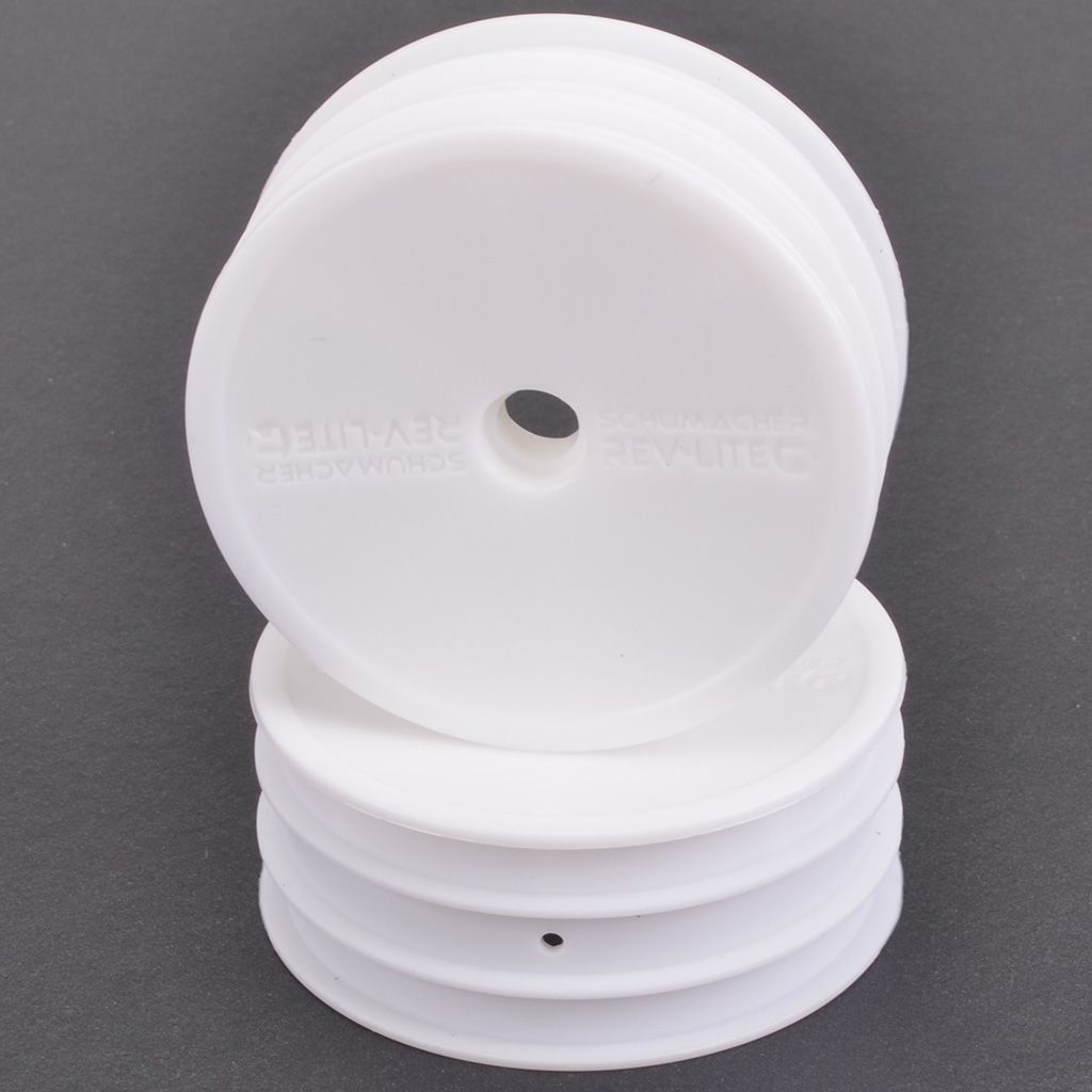 Schumacher Wheel Front Med 2WD - Flexlite White - pr (U4103)