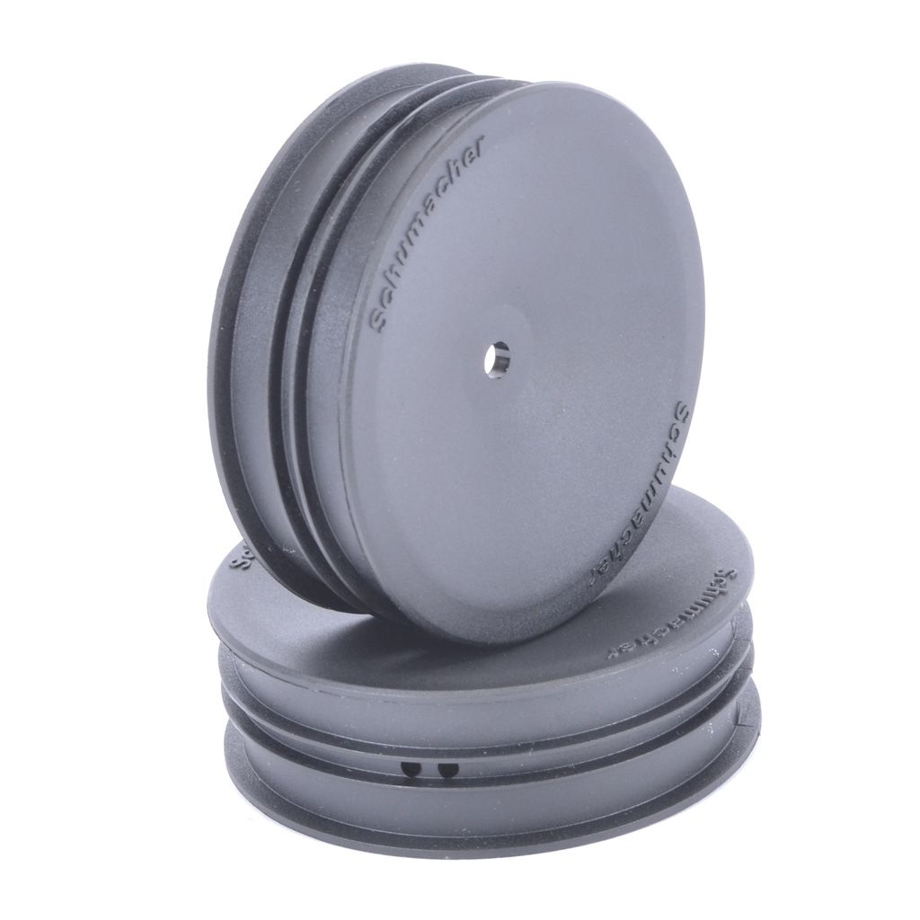 Schumacher Wheel; Hex - Slim - 2WD - Black (U4660)