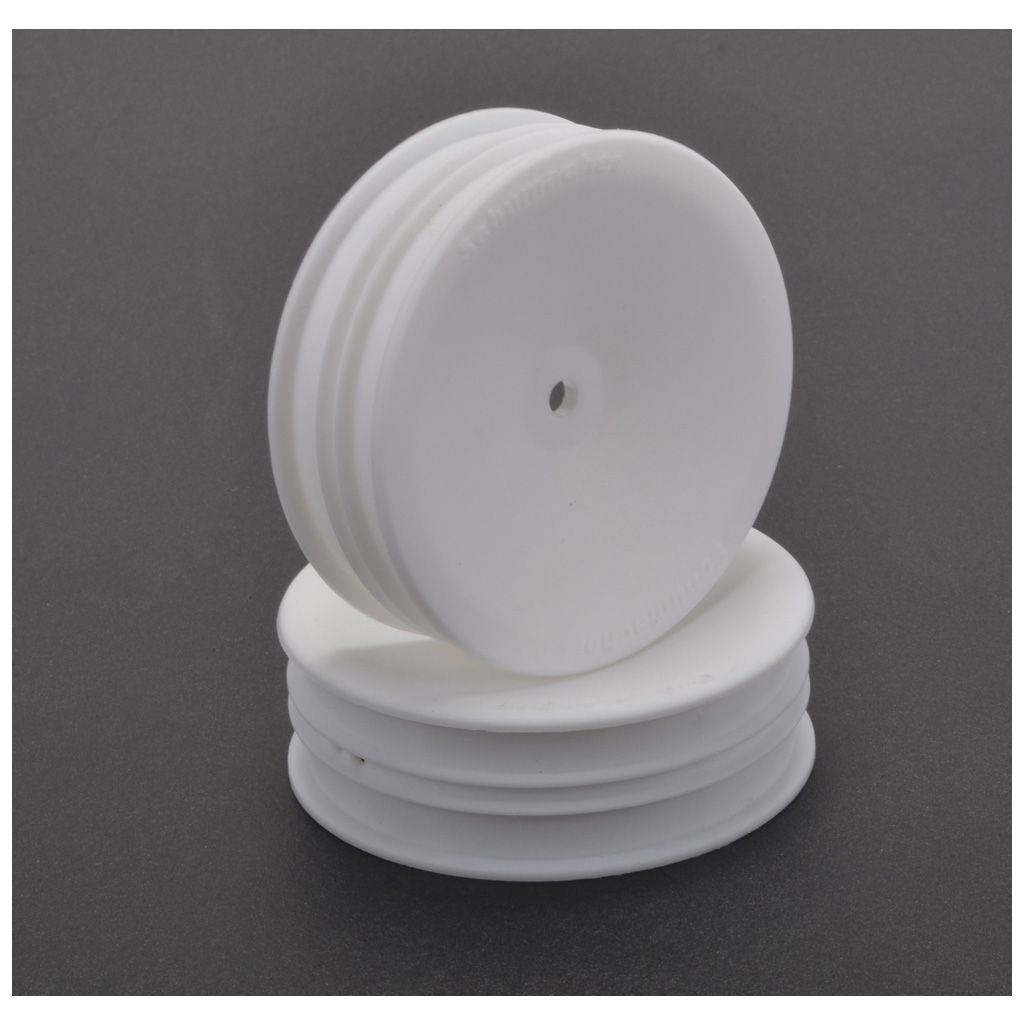 Schumacher Wheel; Hex - Slim - 2WD - White (U4661)