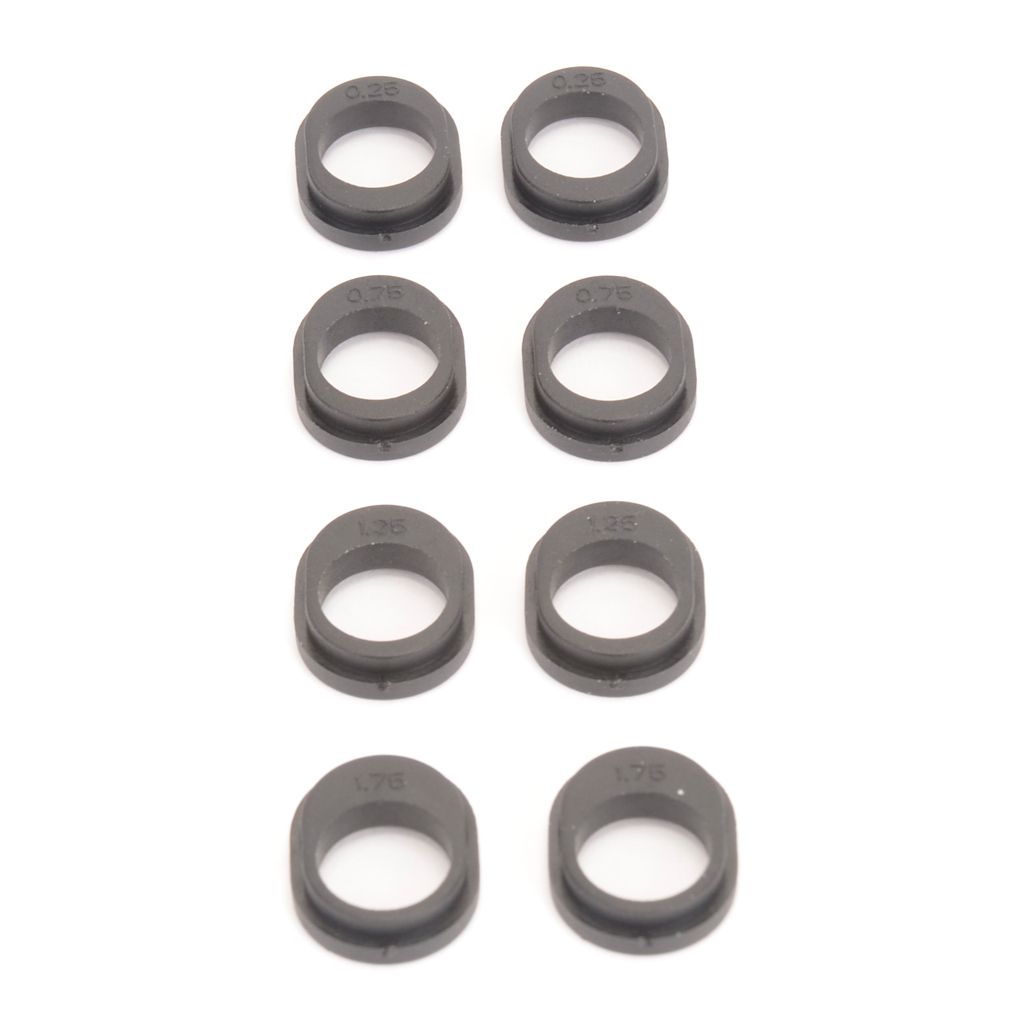 Schumacher Ride Height Adjusters 0.25-1.75 4prs- E1-6,Ic/2,A3 (U4973)