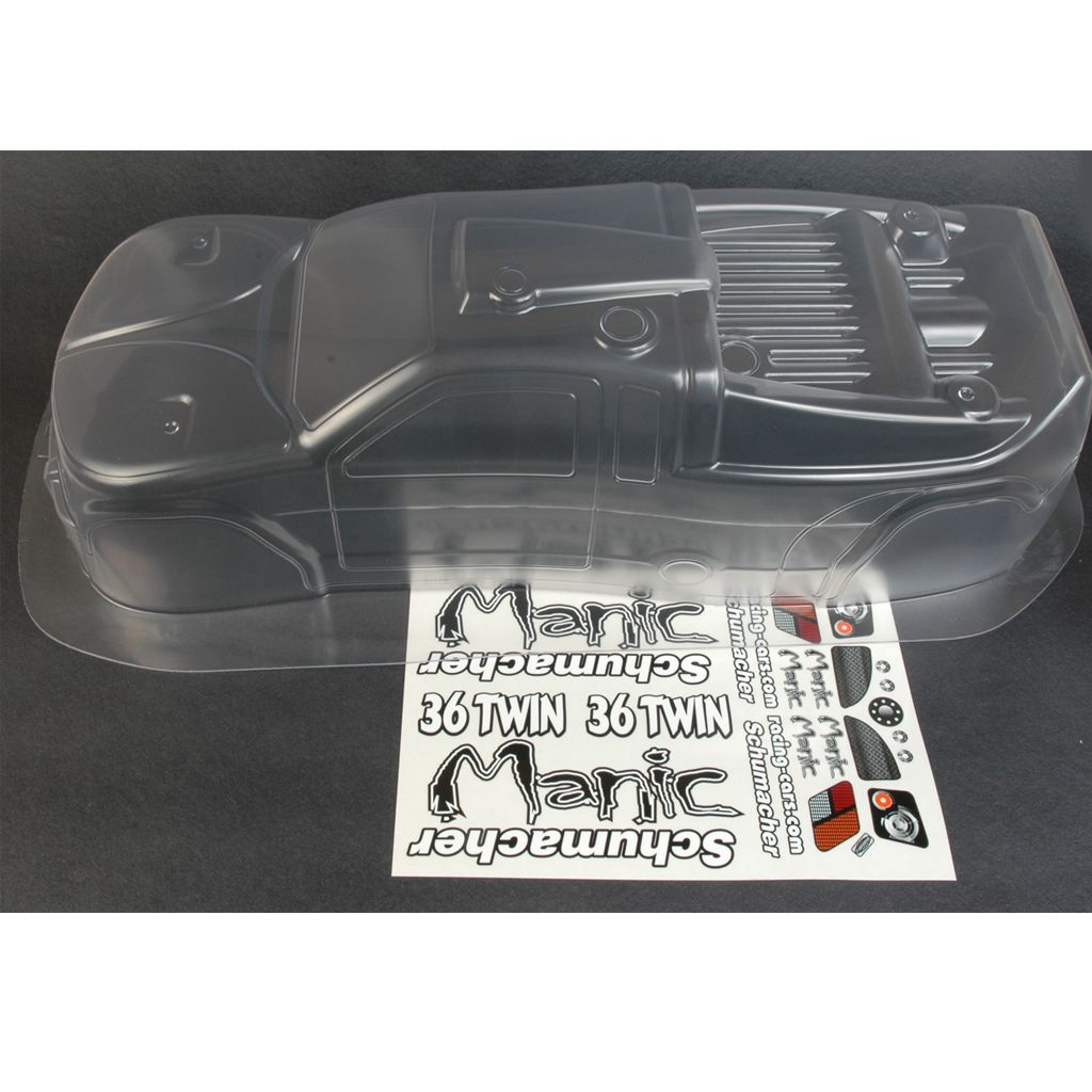 Schumacher Body and Decal; Clear - Manic (U5101)