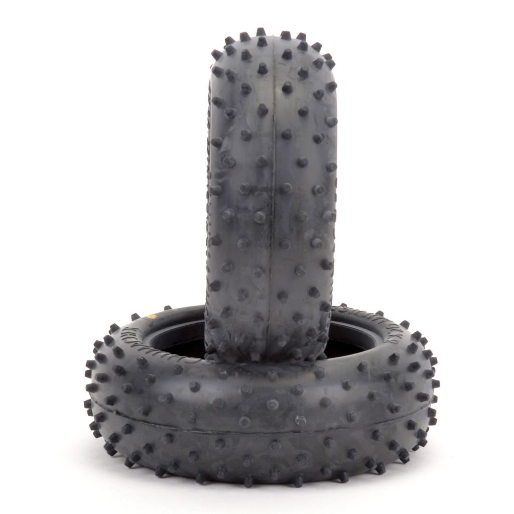 Schumacher Mini Spike 2; Front Tyres - Yellow (pr) (U6557)