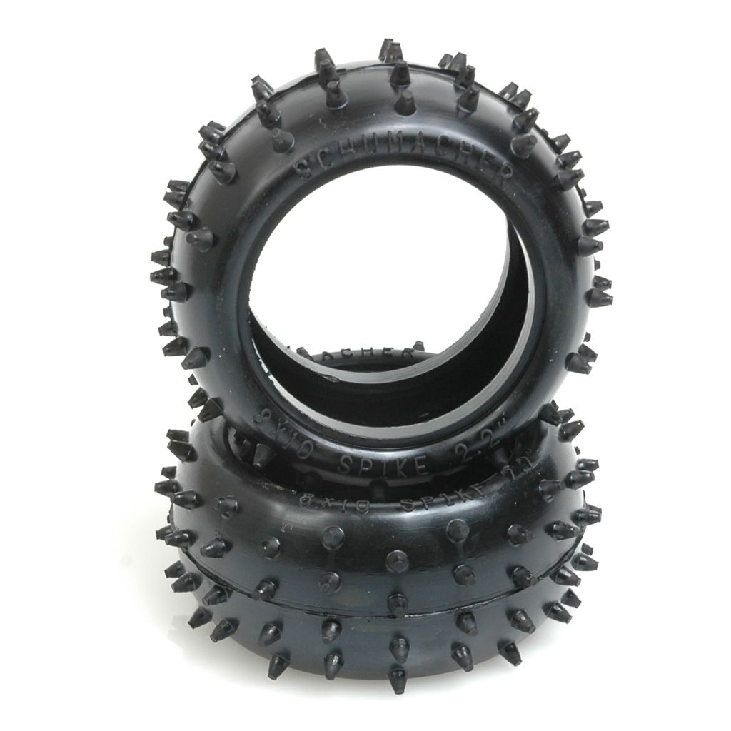 Schumacher Full Spike - Rear Tyres- Yellow - 2.2 (pr) (U6596)