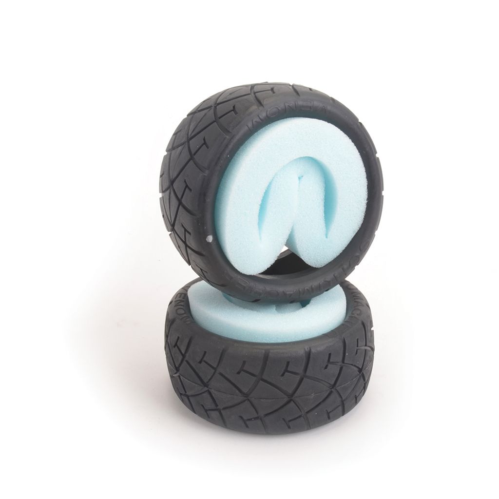 Schumacher VENOM 114 Road Tyre - 1/8 Buggy (pr) -Silver (U6727)