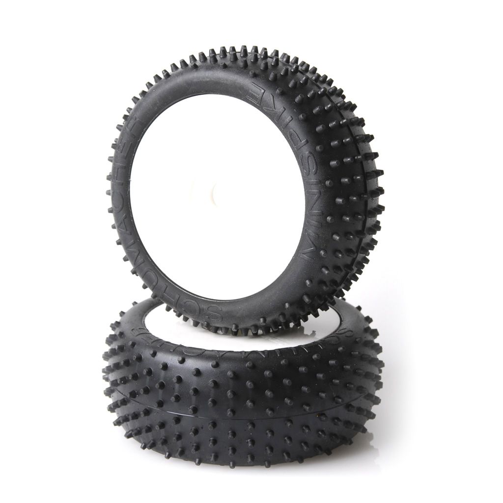 Schumacher Mini Spike 1/8th Pre-Glue - Silver  (pr) (U6751)