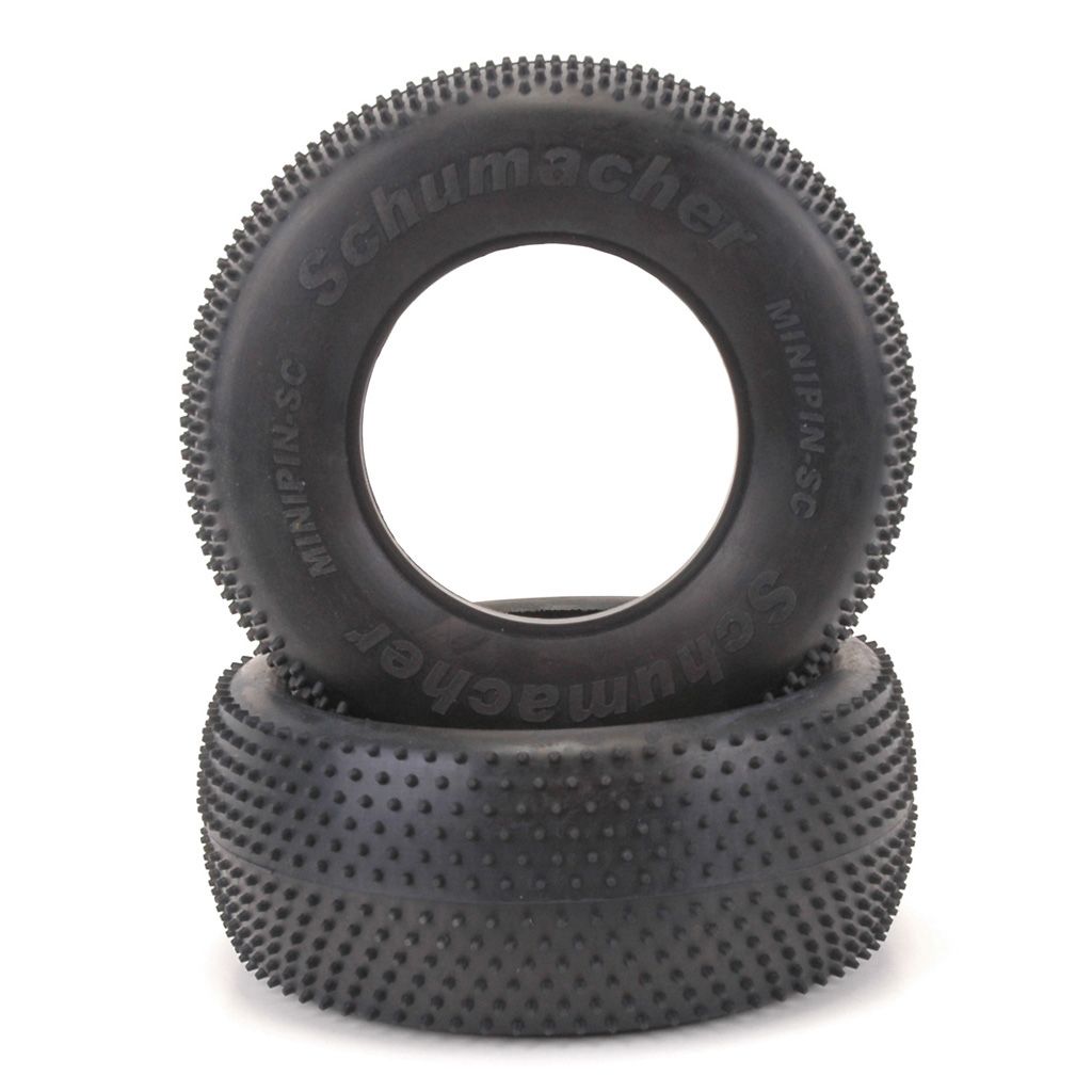 Schumacher Short Course Tyre - Mini Pin - Silver (pr) (U6774)