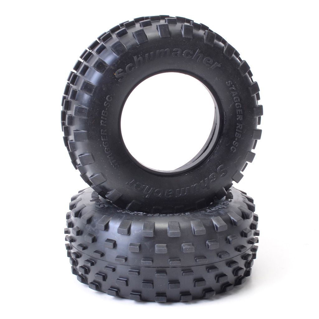 Schumacher Short Course Stagger Rib Tyre - Blue (U6782)