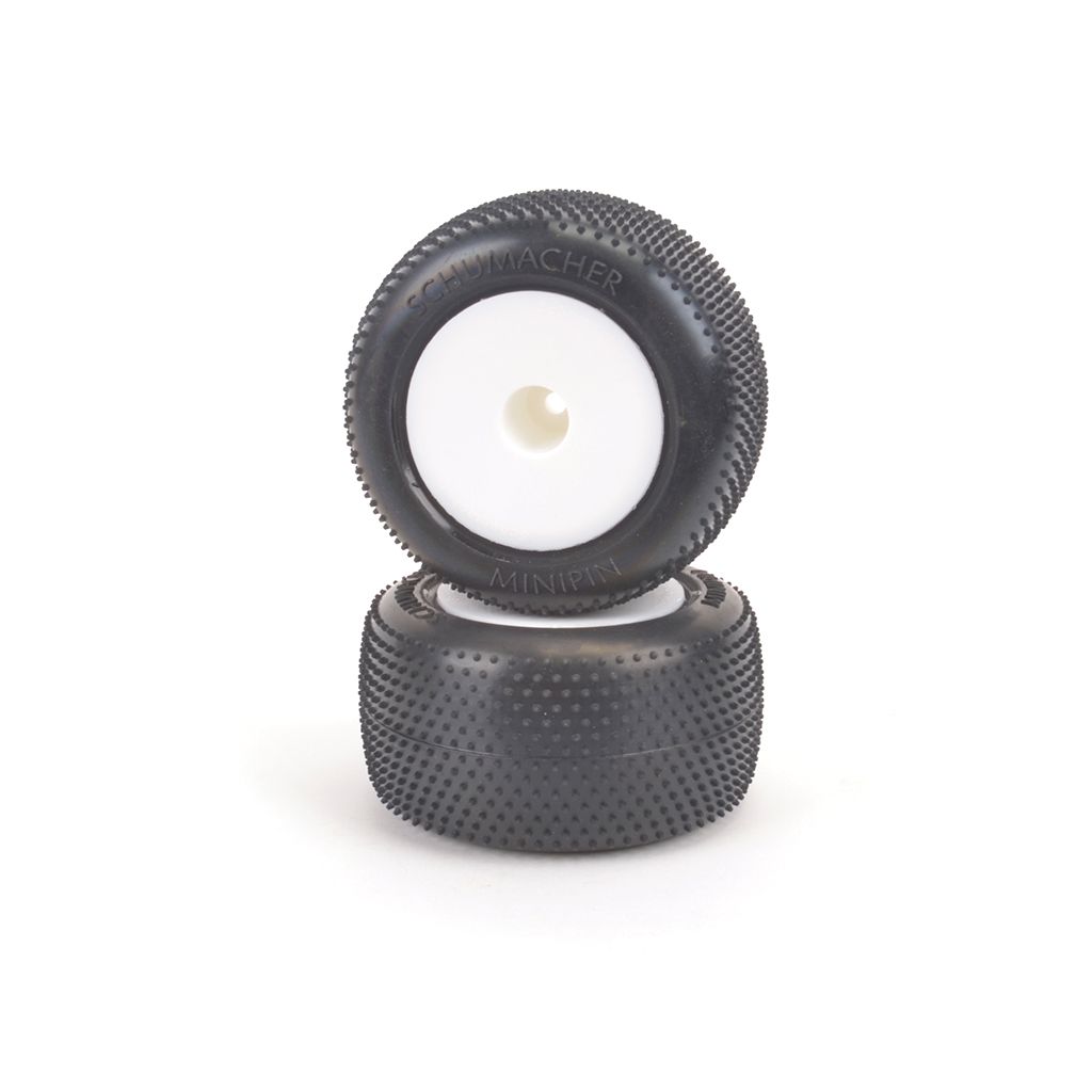 Schumacher Mini Pin - Yell-Truck Tyre - Pre-Glued pr (U6878)