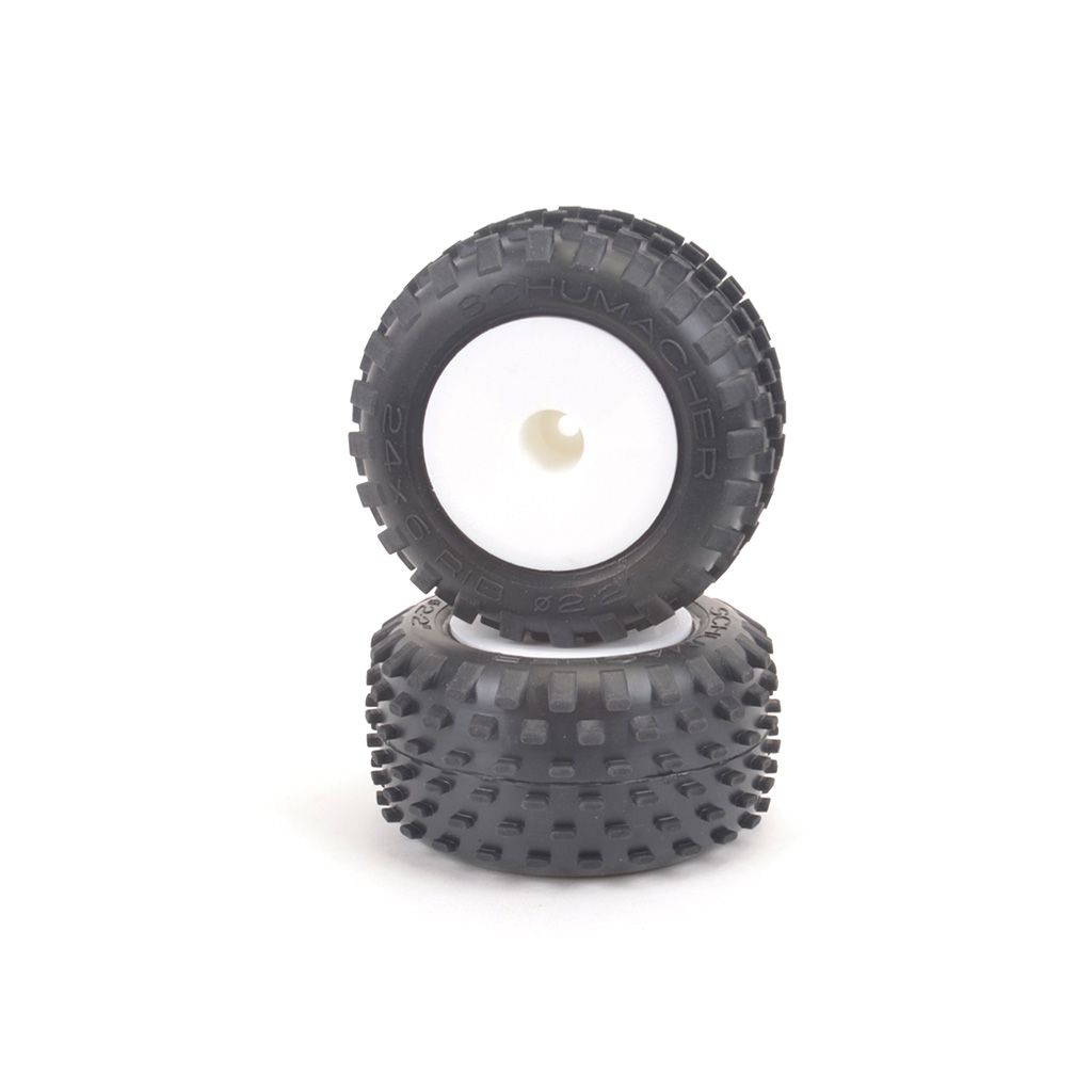Schumacher Stagger Rib - Blue - Truck Tyre - Pre-Glued  pr (U6882)