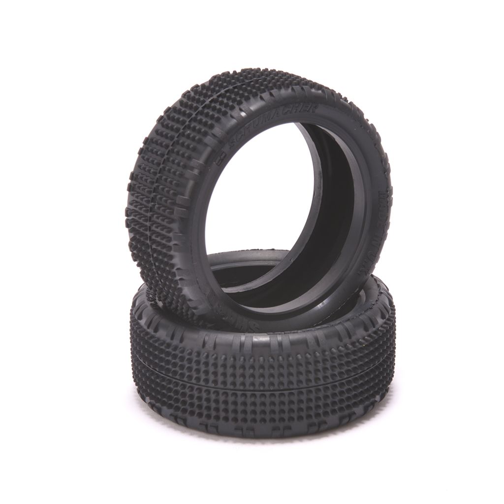 Schumacher Shard - 1/10  4WD Tyres - Front - Yellow - pr (U6907)