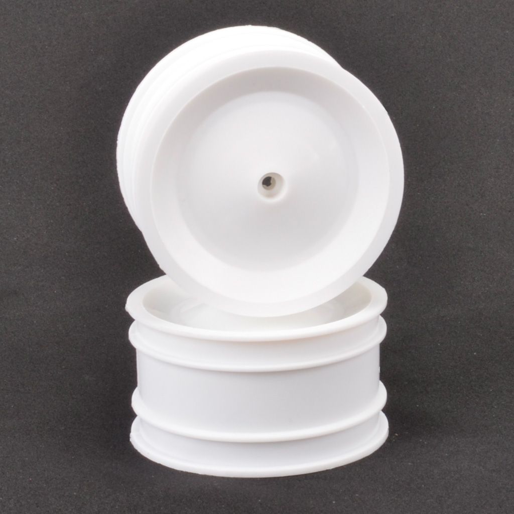 Schumacher White Rear Wheels (pr) - CAT XLS (U7289)