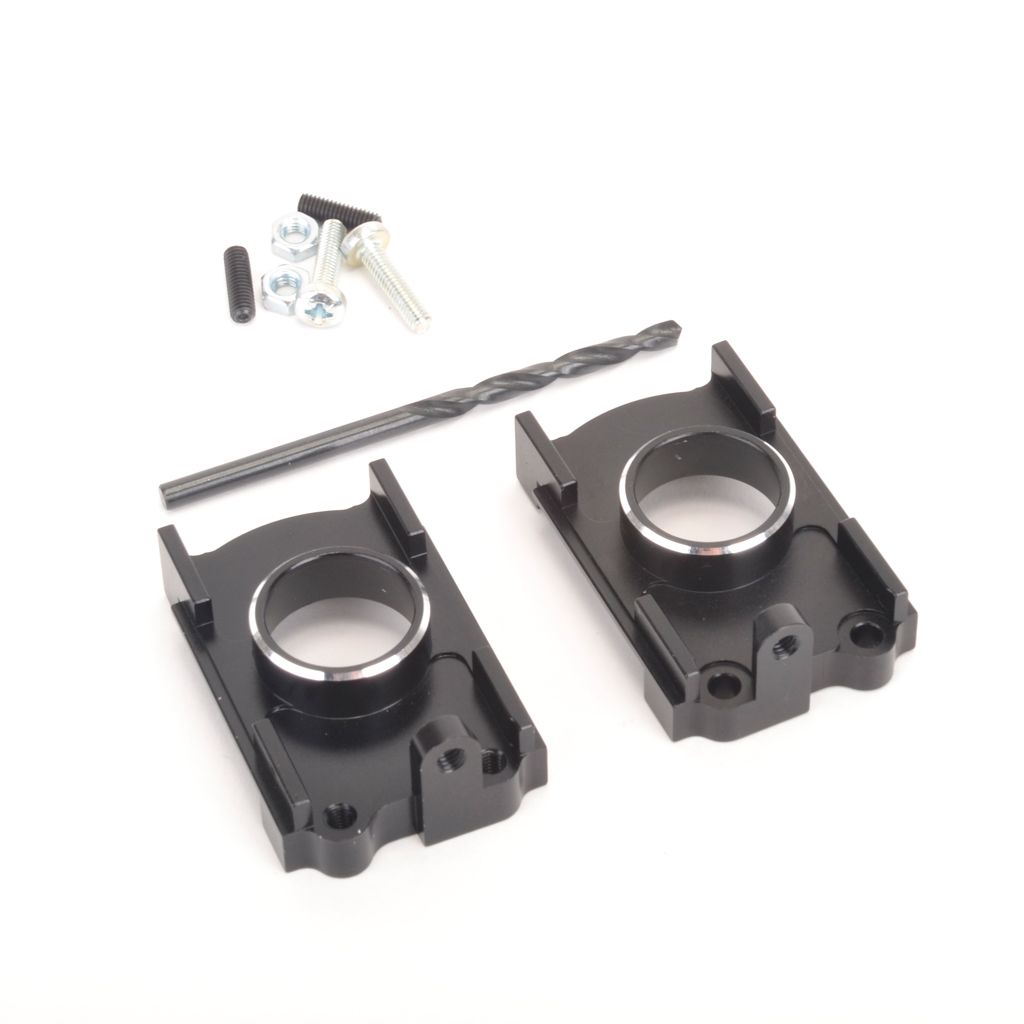 Schumacher Alloy Front Trans Housings V2 - XLS,PC (U7293)