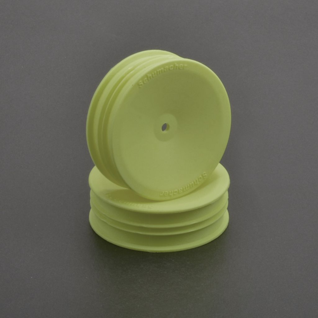 Schumacher Wheel Front Slim 2WD - Yellow - pr (U7454)