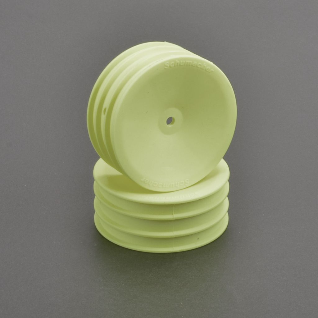 Schumacher Wheel Front Med 2WD - Yellow - pr (U7456)