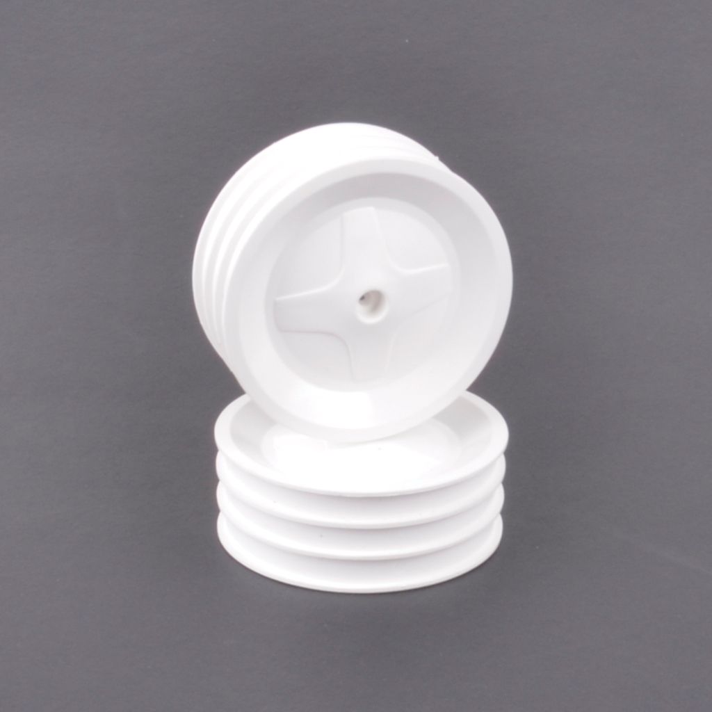 Schumacher Front Wheels  White (pr) - TC,CC,PC (U7597)