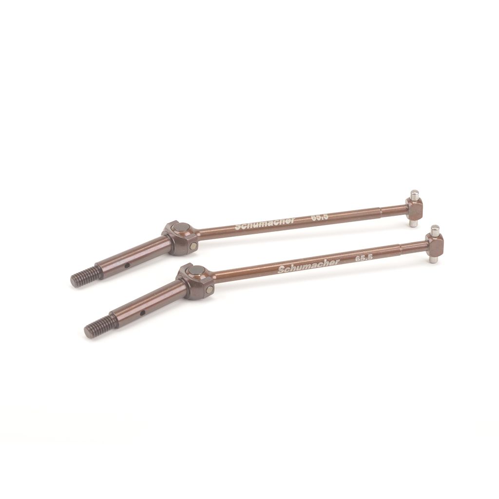 Schumacher Driveshaft Assembled CVD V2 65.5mm - LD,LD2/3 (pr) (U8270)