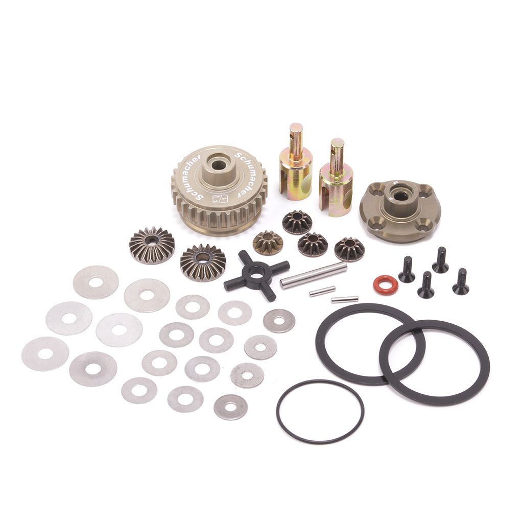 Schumacher Alloy Diff Complete V2 Front - L1R (U8512)
