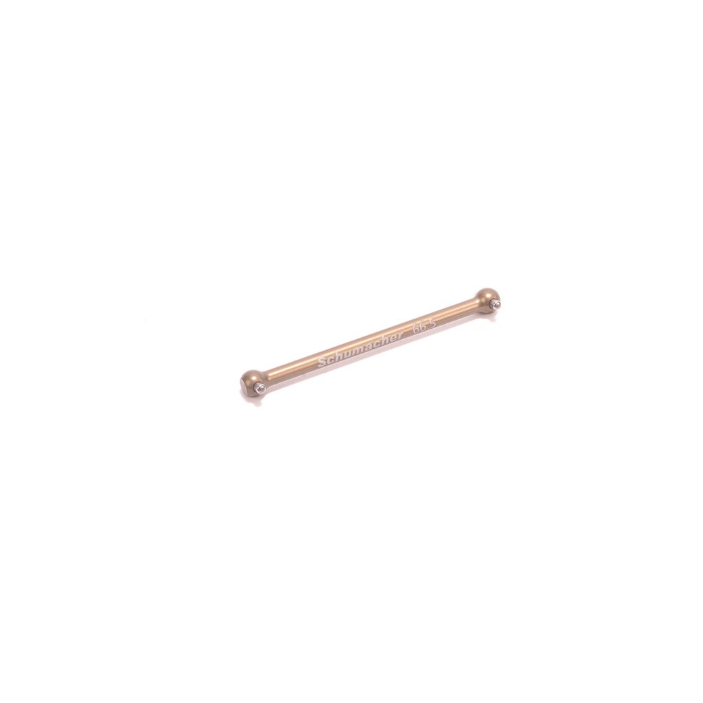 Schumacher Alloy Front Centre Driveshaft (66.5) -Diff- CAT PB (U9228)