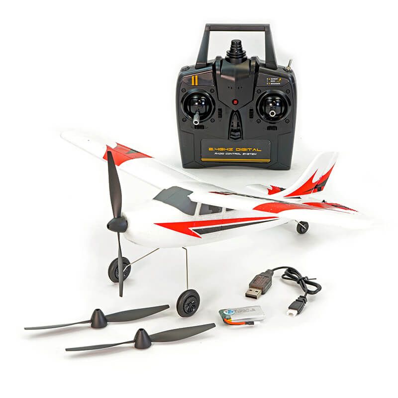 Volantex Trainstar Mini V2 3Ch 400mm Brushed W/Gyro RTF - Red (V761-1V2R)