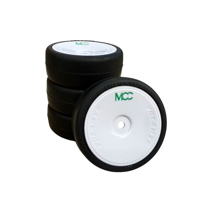 Volante V9X 1/10 TC 28CP Indoor Carpet Rubber Tyre Pre-Glued 4pcs (CONTROL TYRES MICC|CWIC 2025-2026) (V9X-PG28CP-MICC)