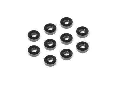 Xray Alu Shim 3X7X2.0mm - Black (10) (XR303138-K)