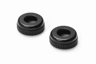 Xray Alu Cap For Xray Shock Body #308322 - Black (2) (XR308327-K)