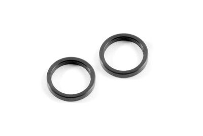 Xray Alu 2-Speed Shaft Shim - Black (2) (XR345592-K)