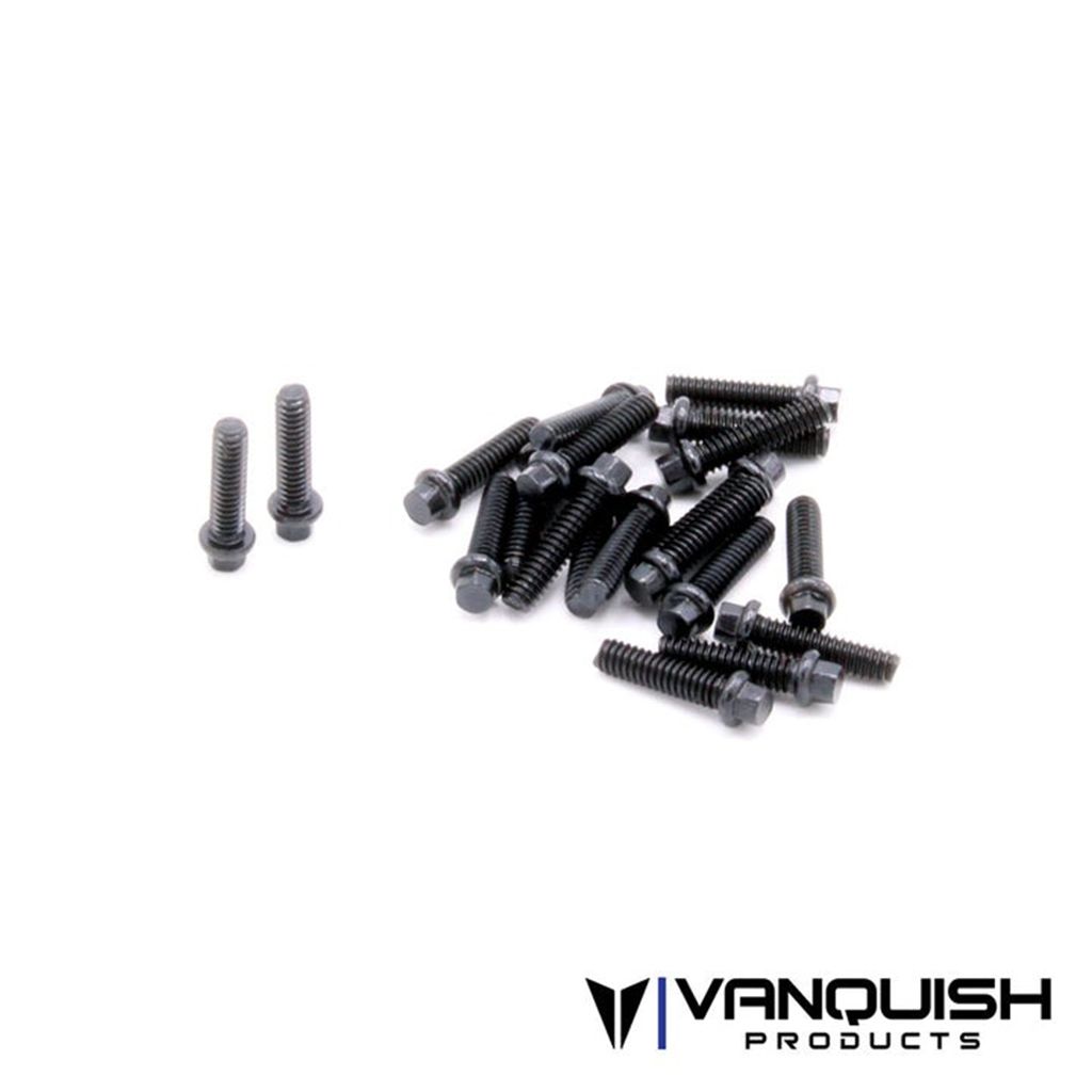 Vanquish M2x8mm Forged Scale Steel Black (20) (VPS01711)