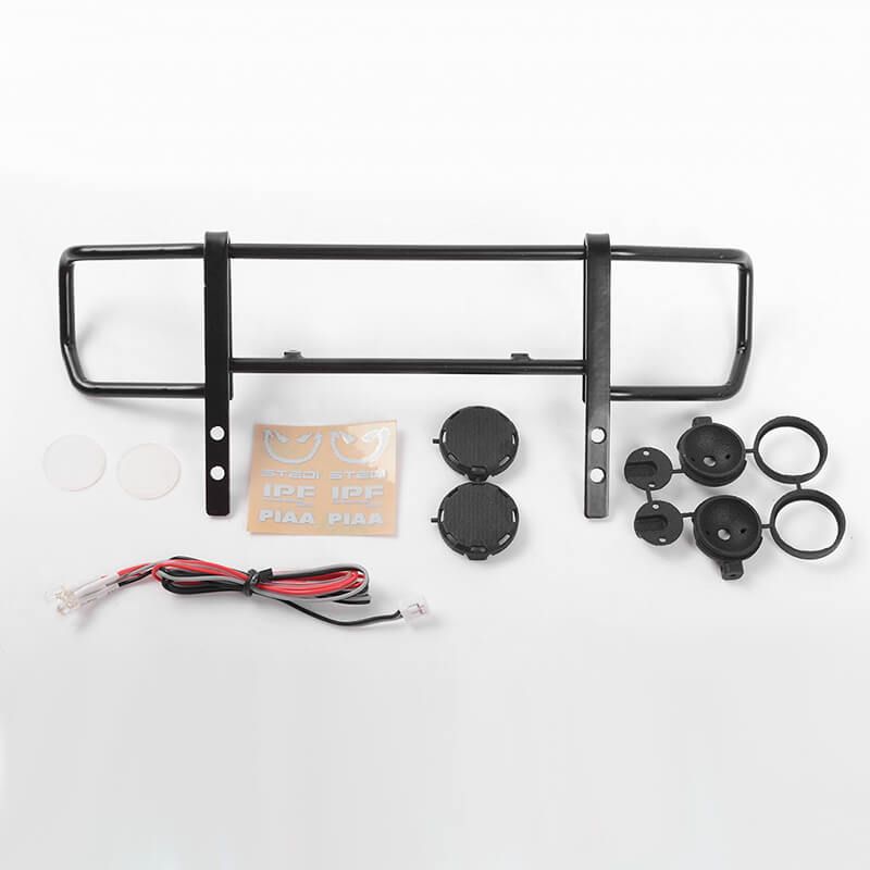 RC4WD Command Front Bumper W/Black Lights &amp; Light Kit Set For Traxxas Mercedes-Benz G63 Amg 6X6 (VVV-C0993)