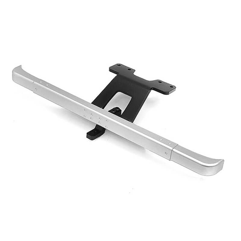 RC4WD Classic Rear Bumper W/Tow Bar For Trail Finder 2 Kit LWB 1980 Land Cruiser Fj55 Lexan (Silver) (VVV-C1402)