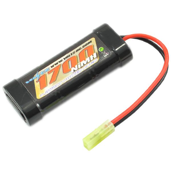 Voltz 6 Cell 1700mAh 7.2V NiMH Stick Battery W/ Mini Tamiya Plug (VZ0054)