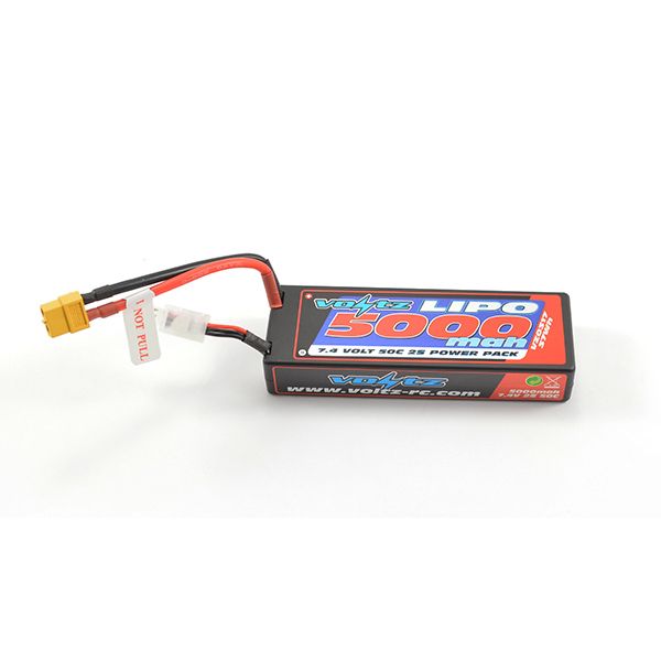 Voltz 5000mAh 2S 7.4V 50C Hard Case Stick Battery XT60 (VZ0317XT60)