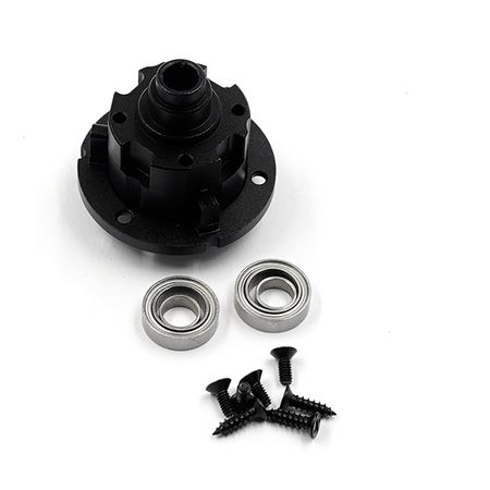 Xtra Speed Aluminum Gear Differential w/Tamiya Parts Combo Set For Tamiya TA01 TA02 Top Force (XS-TA29162BK)