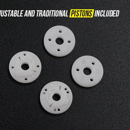 Yeah Racing QUTUS Challenger 55mm Damper Set Black (DBB-2055BK)