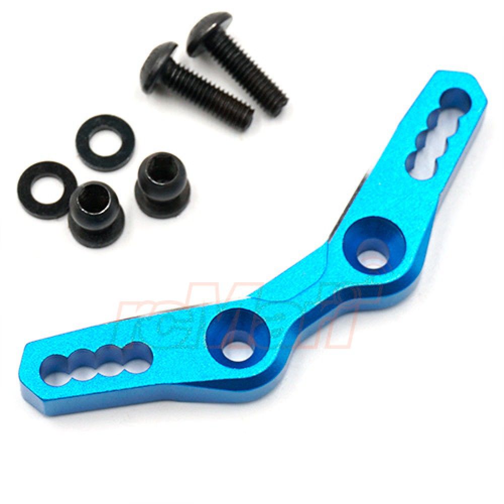 Yeah Racing Aluminium Front Damper Stay Tamiya M07 - Blue (TAMC-025BU)