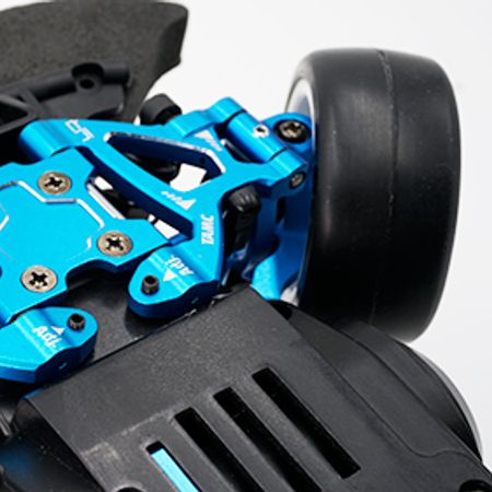 Yeah Racing Aluminum Front Suspension Mount Tamiya M07 - Blue (TAMC-033BU)