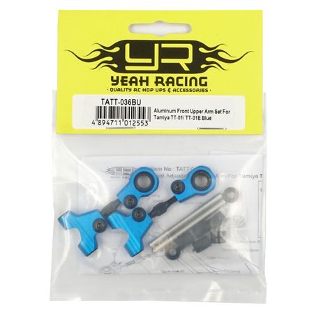 Yeah Racing Aluminium Front Upper Arm Set For Tamiya TT-01/ TT-01E Blue