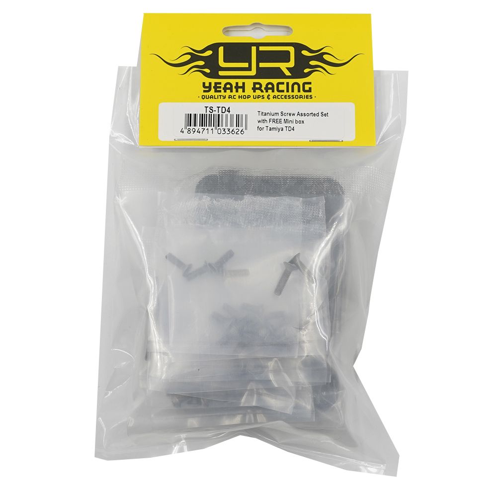 Yeah Racing Titanium Screw Set Tamiya TD4 with FREE Mini Box (TS-TD4)