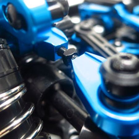 Yeah Racing Adjustable Front Upper Arm Tamiya TT02 (TT02-003BU)