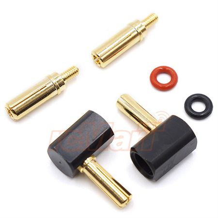 Yeah Racing Angle Type 4mm &amp; 5mm Connector Plug (WPT-0121)