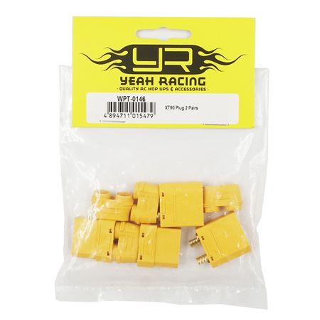 Yeah Racing XT90 Plug With Cover (Male &amp; Female) 2pairs (WPT-0146)