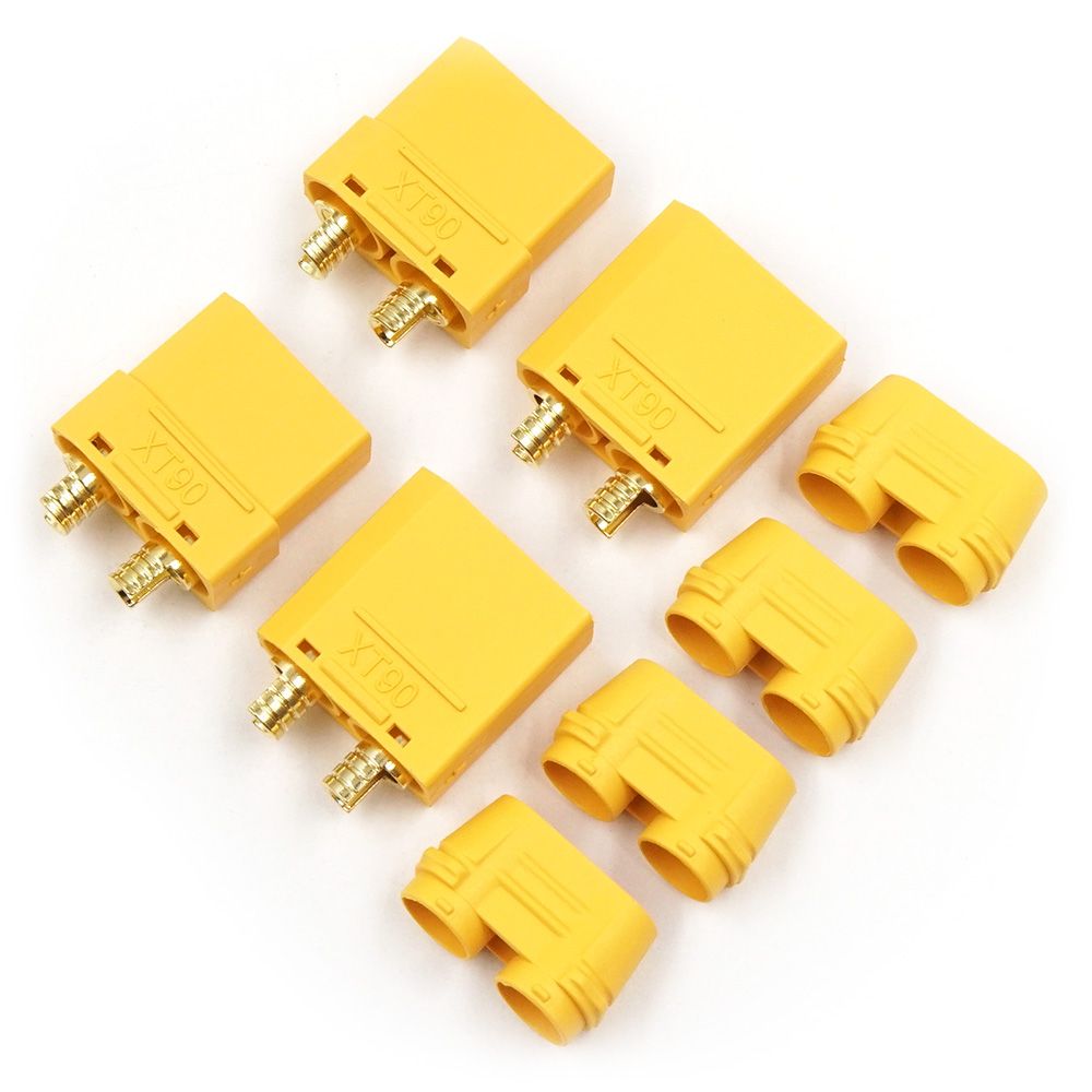 Yeah Racing XT90 Plug With Cover (Male &amp; Female) 2pairs (WPT-0146)