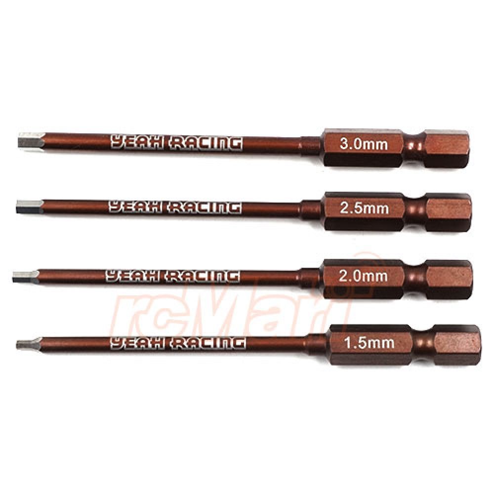 Yeah Racing Spring Steel Allen Hex Power Tip Set 1.5 2.0 2.5 3.0mm (YT-0194)