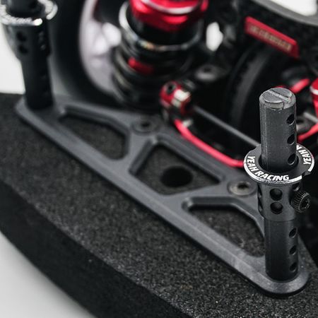 Yeah Racing Aluminium Adjustable Body Mounts 4pcs Black (YA-0530BK)