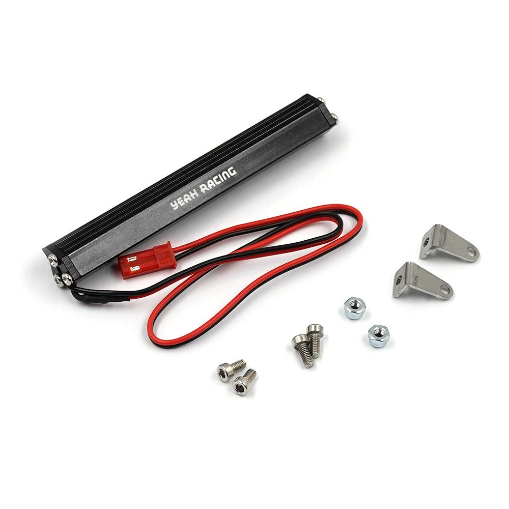 Yeah Racing 1/10 Aluminium White Super Bright LED Light Bar 85mm Black (YA-0692BK)