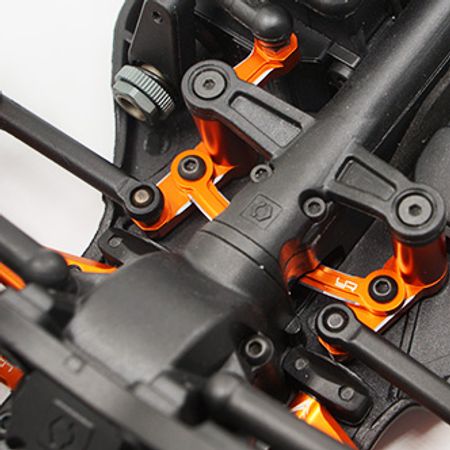 Yeah Racing Aluminium Ball Bearing Steering Arm Set For HPI RS4 Sport3 Orange (RSS3-007OR)