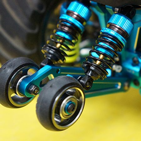 Yeah Racing Aluminum Shock Absorb Wheelie Bar Set For Tamiya WR02 WR02G GF01 (TAWR-007BU)