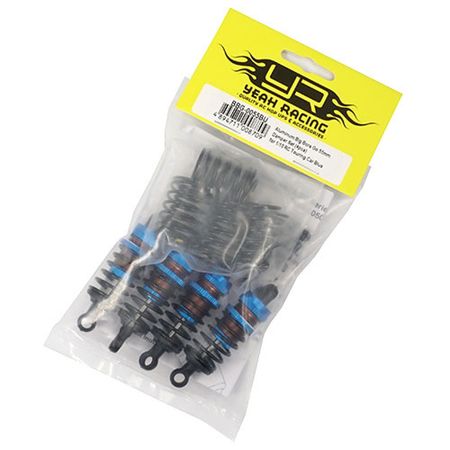 Yeah Racing Aluminium Big Bore Go 55mm Damper Set 4pcs 1/10 RC Touring Car Blue (BBG-0055BU)